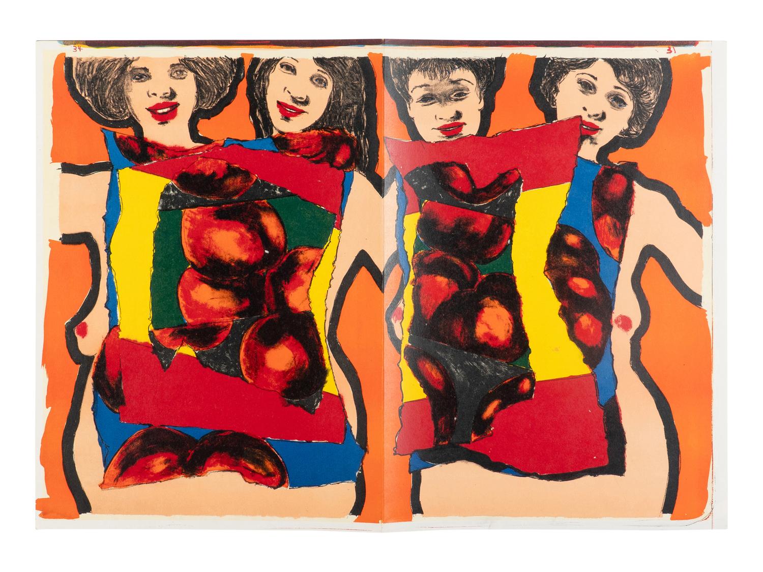 [ARTIST BOOK]. TING, Walasse (1929-2010). 1 Cent Life . Bern: E.W. Kornfeld, 1964.