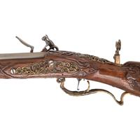 Contemporary Flintlock Jaeger Rifle in the Style of Johann Gratzl
