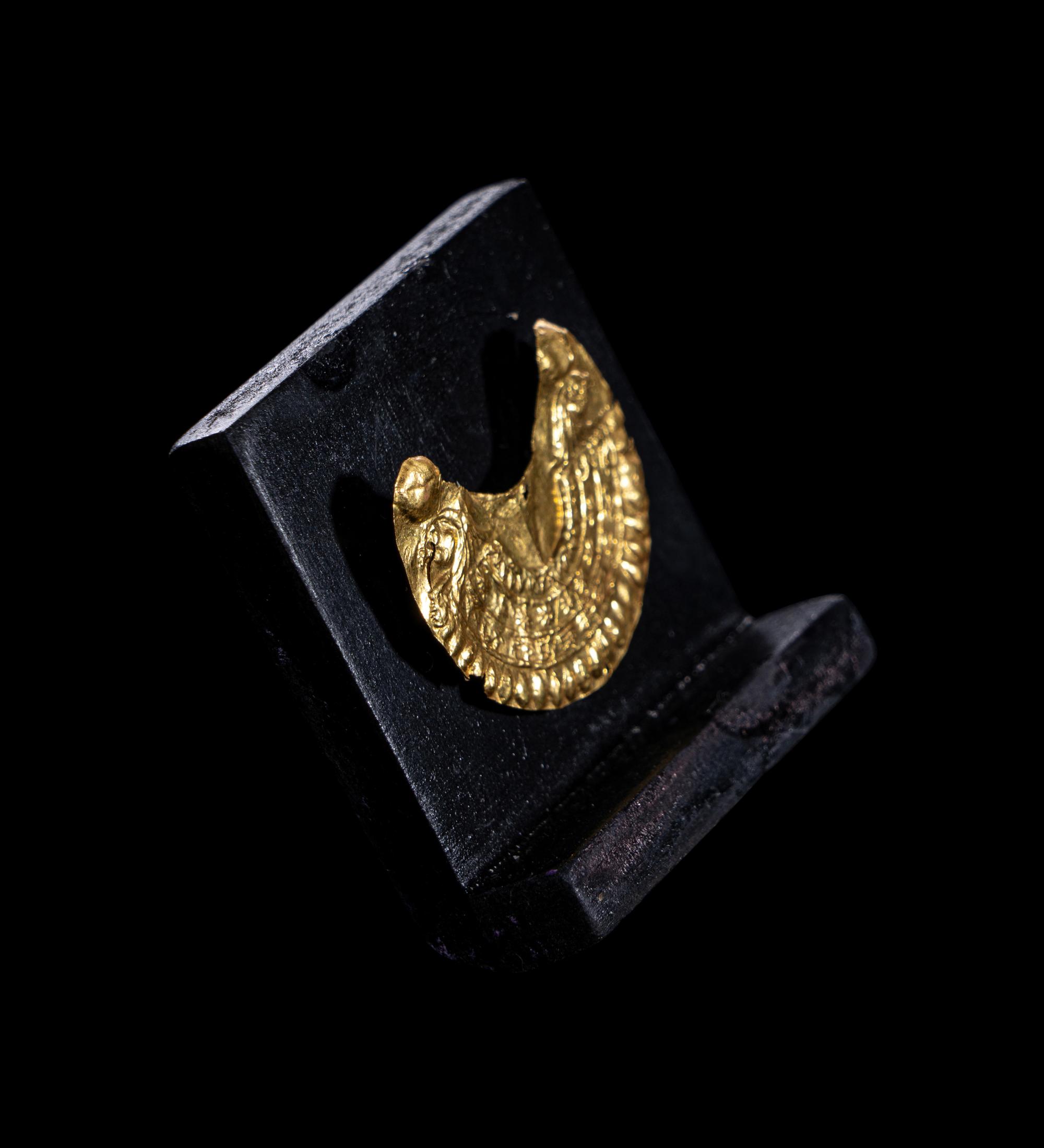 An Egyptian Gold Miniature Pectoral