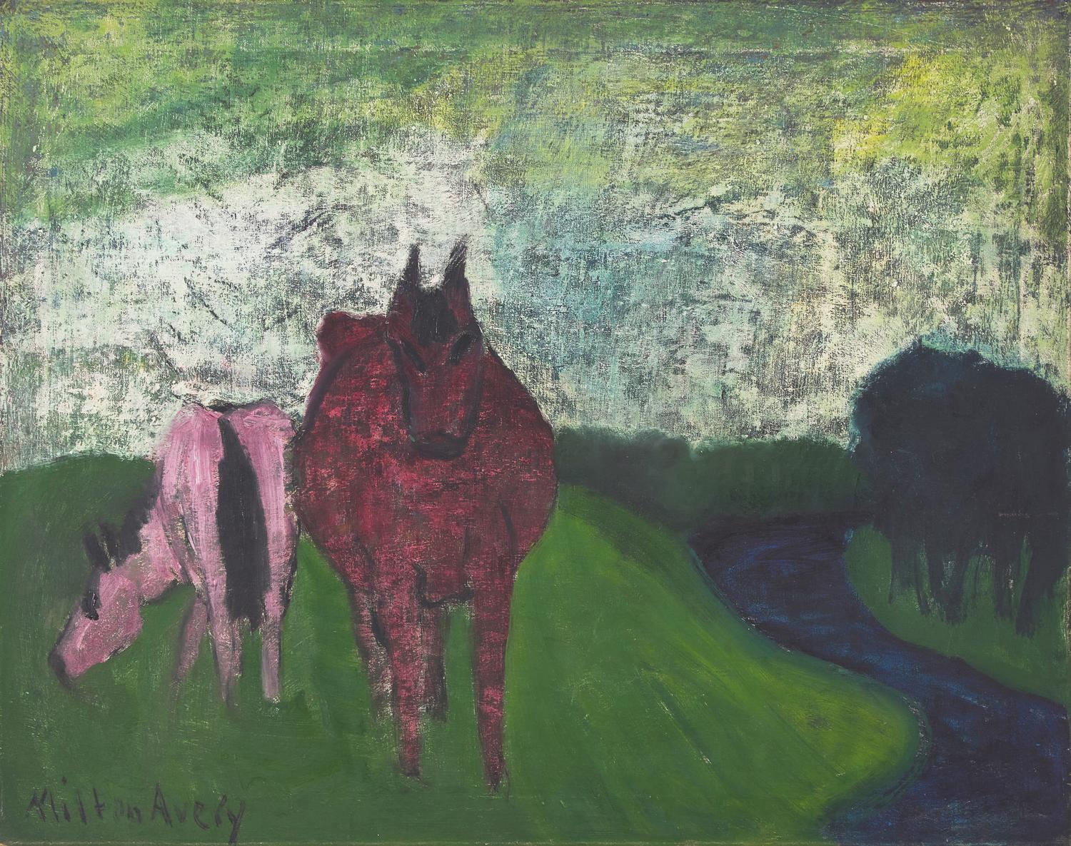 Horses in Spring , c. 1936