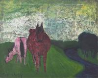 Horses in Spring , c. 1936