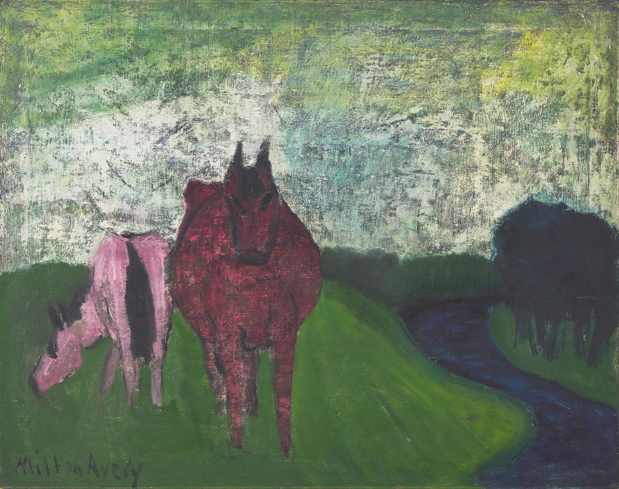 Horses in Spring , c. 1936