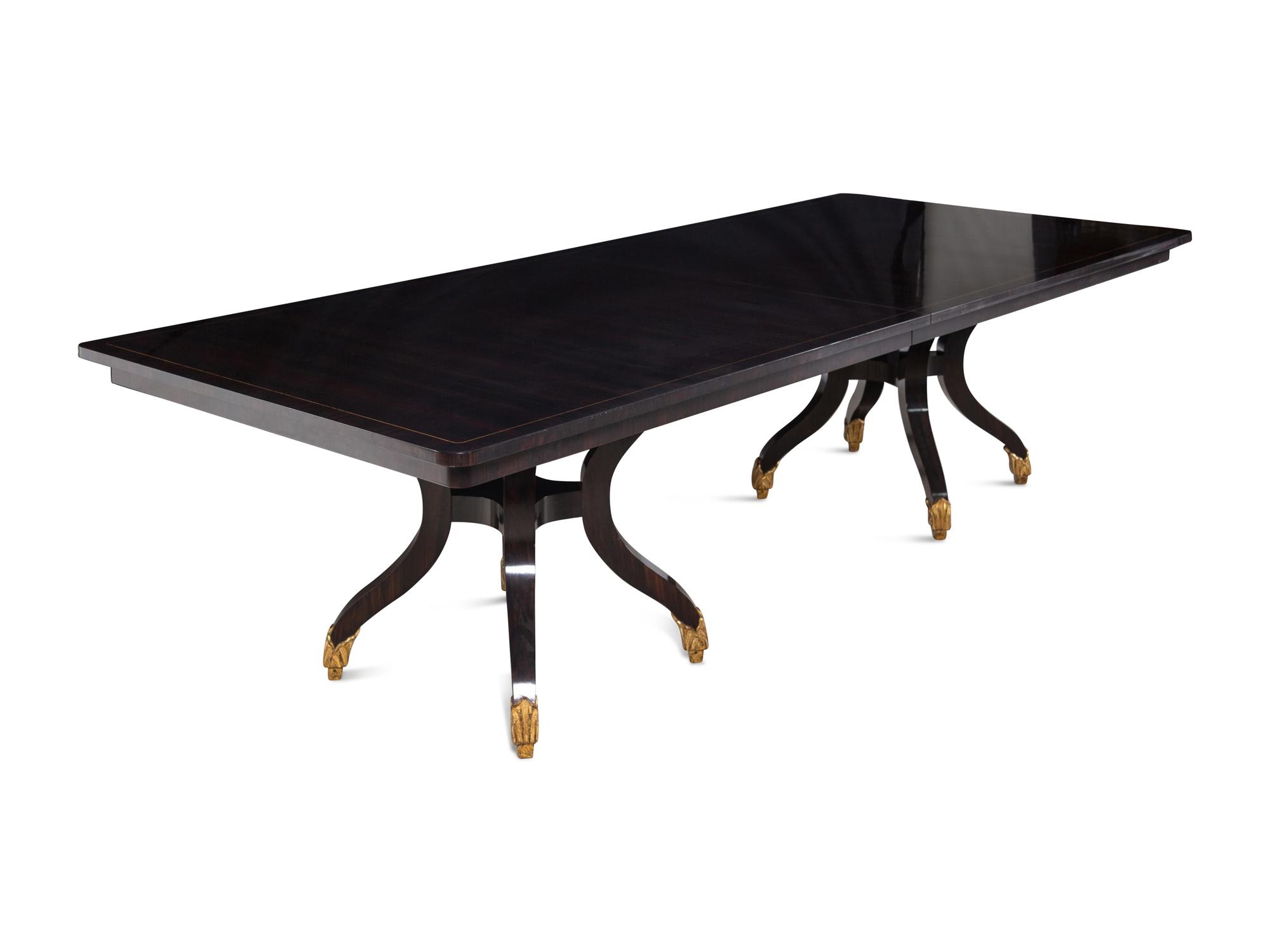 A Gregorius | Pineo Ebony Veneered Dining Table