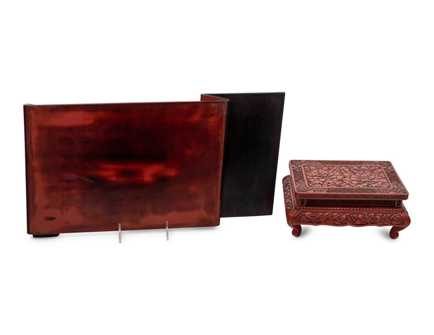 Two Japanese Lacquer Stands