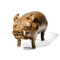 Reggie Meaders (1919-2009), A Glazed Stoneware Work: Boar