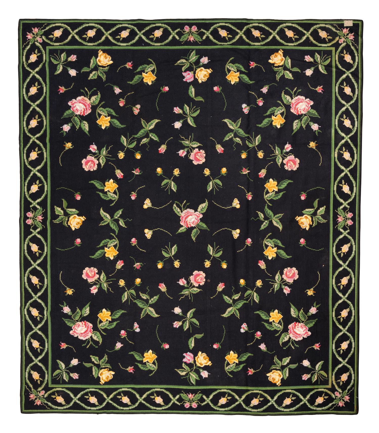 Two Needlepoint Rugs