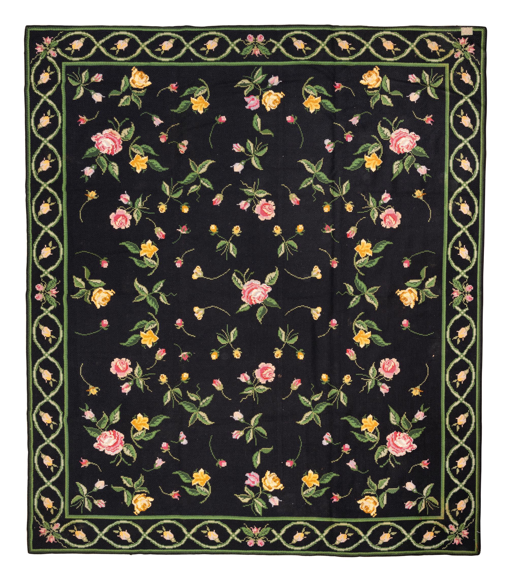Two Needlepoint Rugs