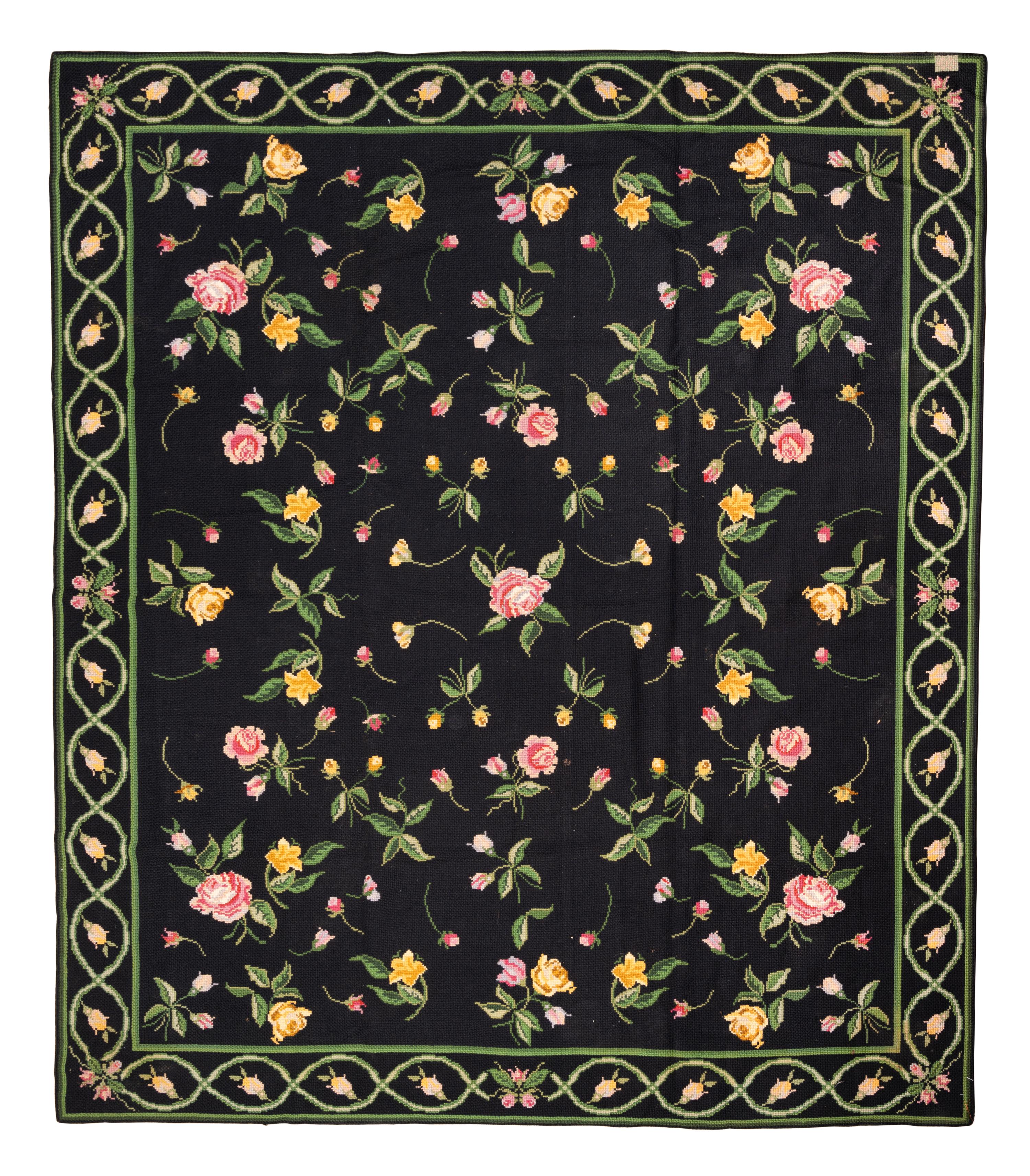 Two Needlepoint Rugs