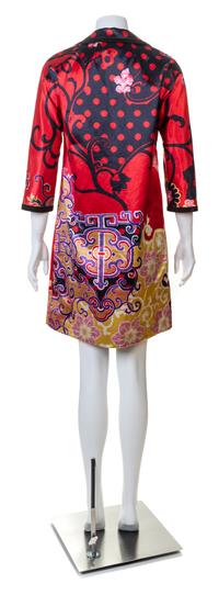 An Etro Multicolor Pattern Coat, Size 40.