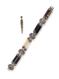 COLLECTION OF SCOTTISH AGATE JEWELRY