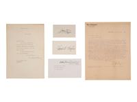 [POLITICS]. A group of 7 letters and signatures, comprising: