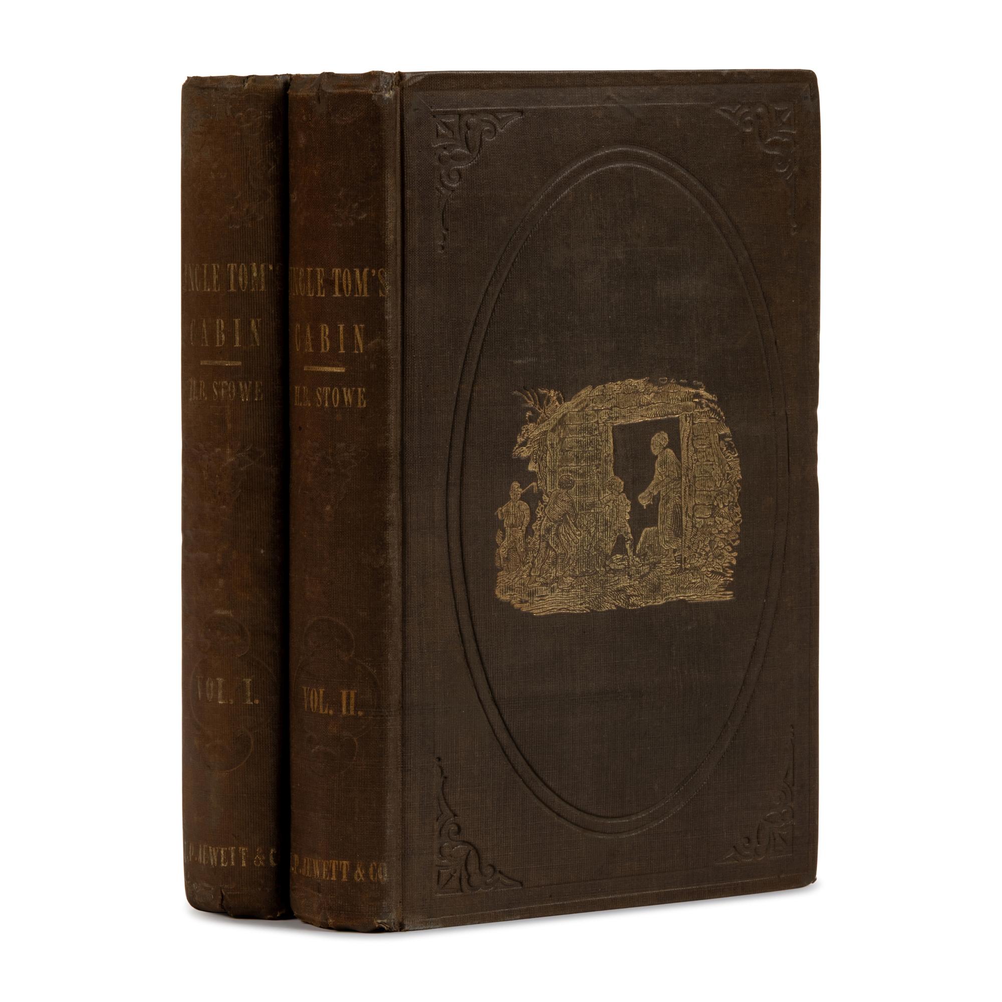 Stowe, Harriet Beecher (1811-1896). Uncle Tom's Cabin; or, Life Among the Lowly . Boston: John P. Jewett & Company, 1852.