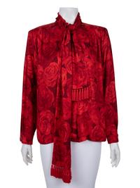 Four Yves Saint Laurent and Moschino Top Pieces: Three Jackets and One Blouse, 1980s