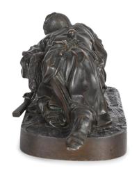 A Russian Bronze Figure of a Cossack