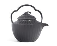 A Wedgwood Black Basalt Rum Kettle and Cover