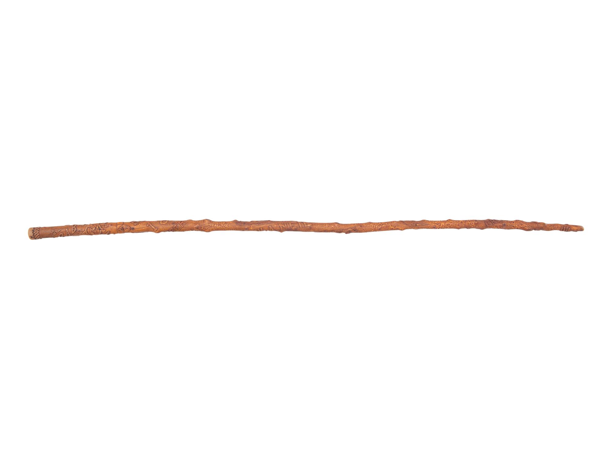 A Pennsylvania Folk Art Carved Cane