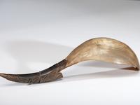 Northwest Coast Carved Horn Feast Ladle