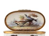 A Continental Porcelain Double Snuff Box