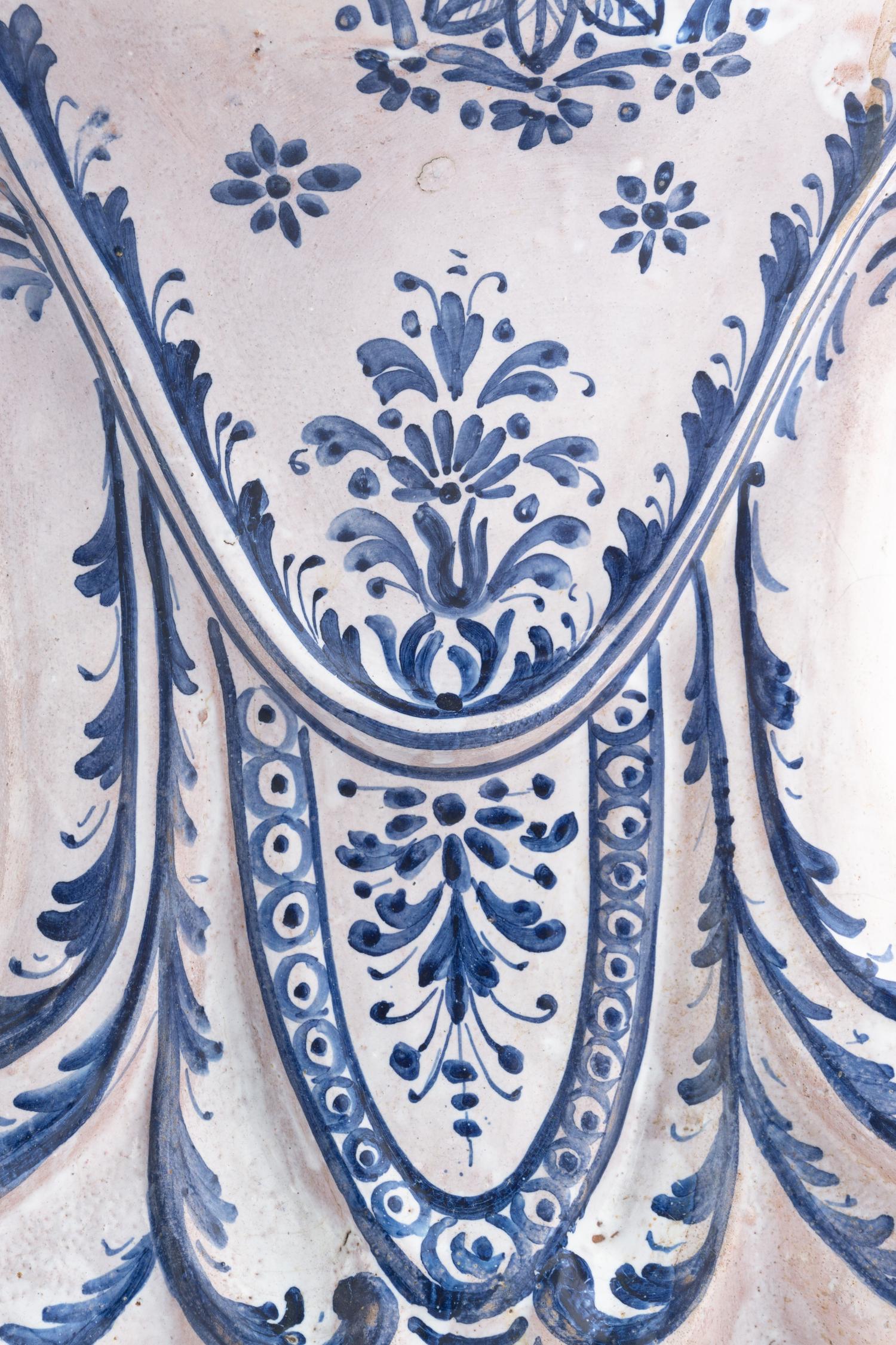 A Pair of Italian Faience Garden Stools
