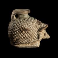 A Rhodian Faience Aryballos in the Form of a Hedgehog