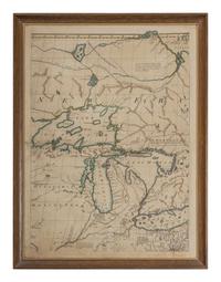 MITCHELL, John (1711-1768). [Sheet 2 from:] A Map of the British and French Dominions in North America with the Roads, Distances, Limits and Extent of the Settlements. London, ca 1755-1757?]