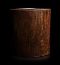 A Chinese Zitan Brushpot, Bitong