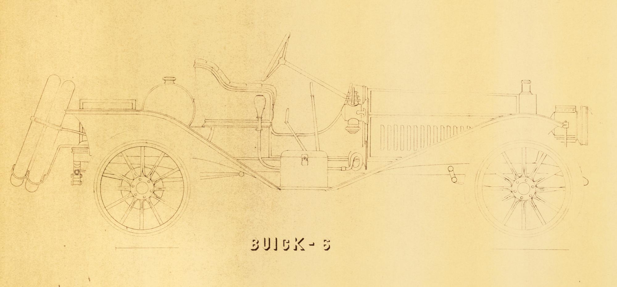 (ENGINEERING) BUICK MOTOR COMPANY. A group of blueprints for early Buick automobiles.