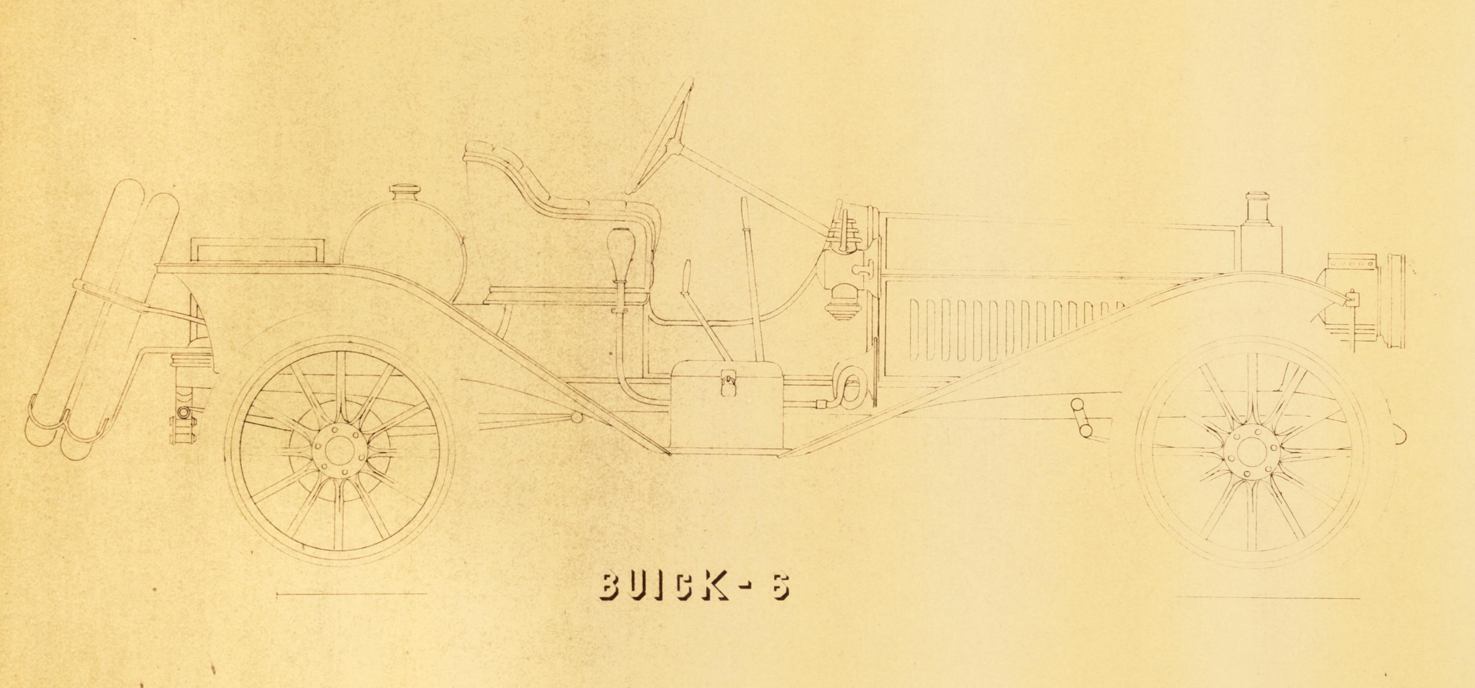(ENGINEERING) BUICK MOTOR COMPANY. A group of blueprints for early Buick automobiles.