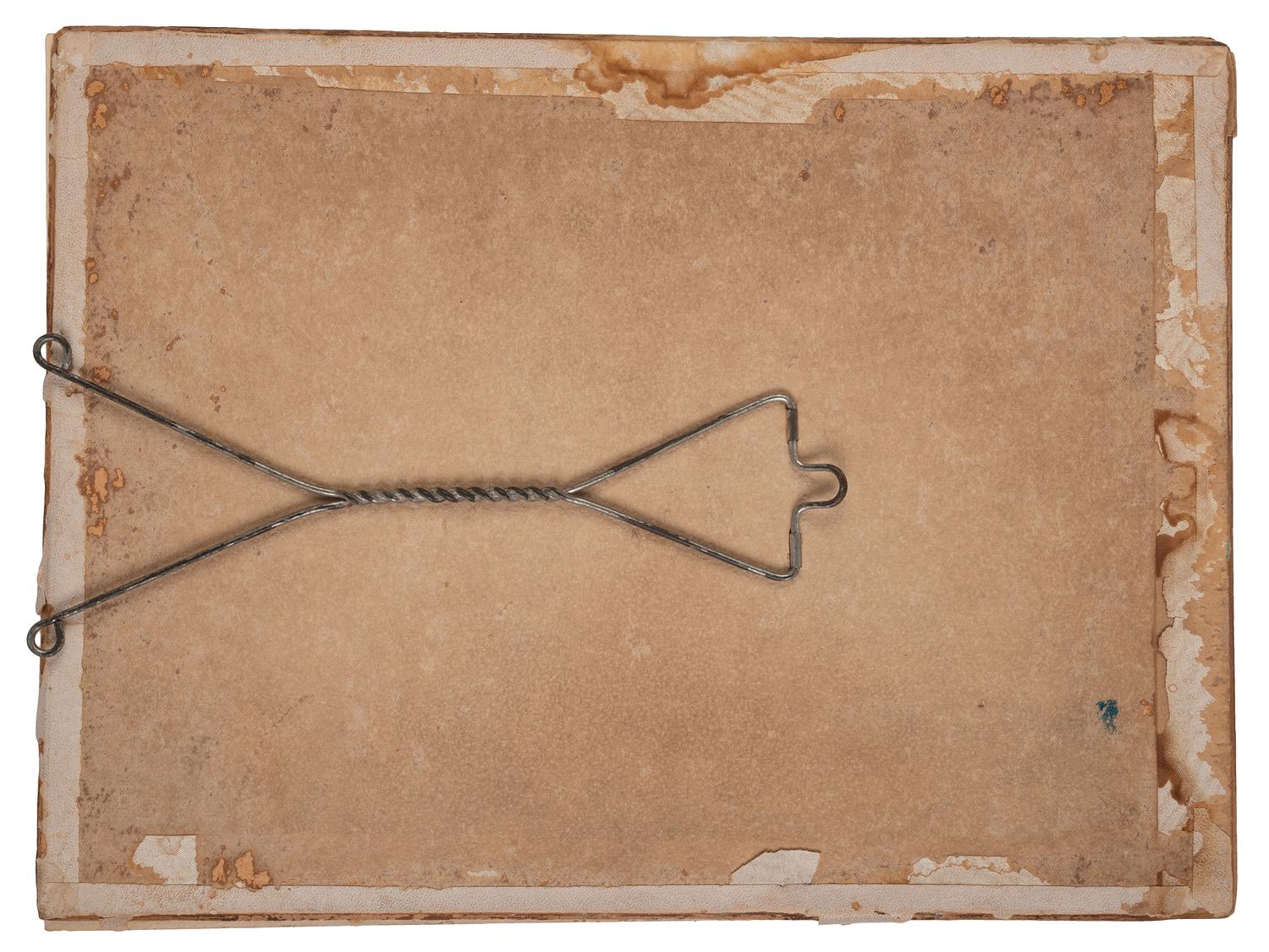 [CIVIL WAR]. A group of 3 CDVs highlighted by 2 portraits of a Union drummer boy displayed under a mat decorated with a hand-drawn patriotic motif.