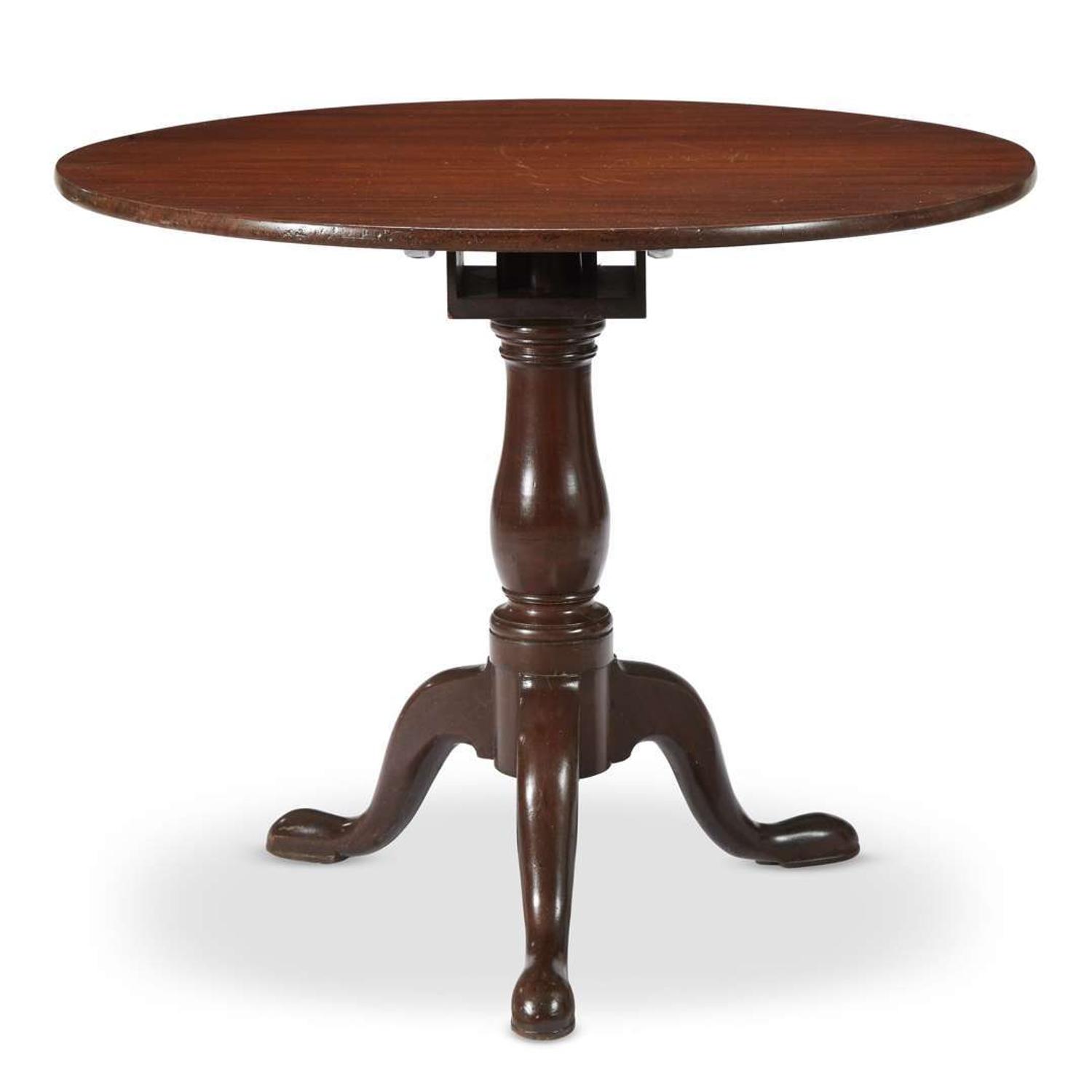 Chippendale mahogany tilt-top tea table Edenton, NC, circa 1770
