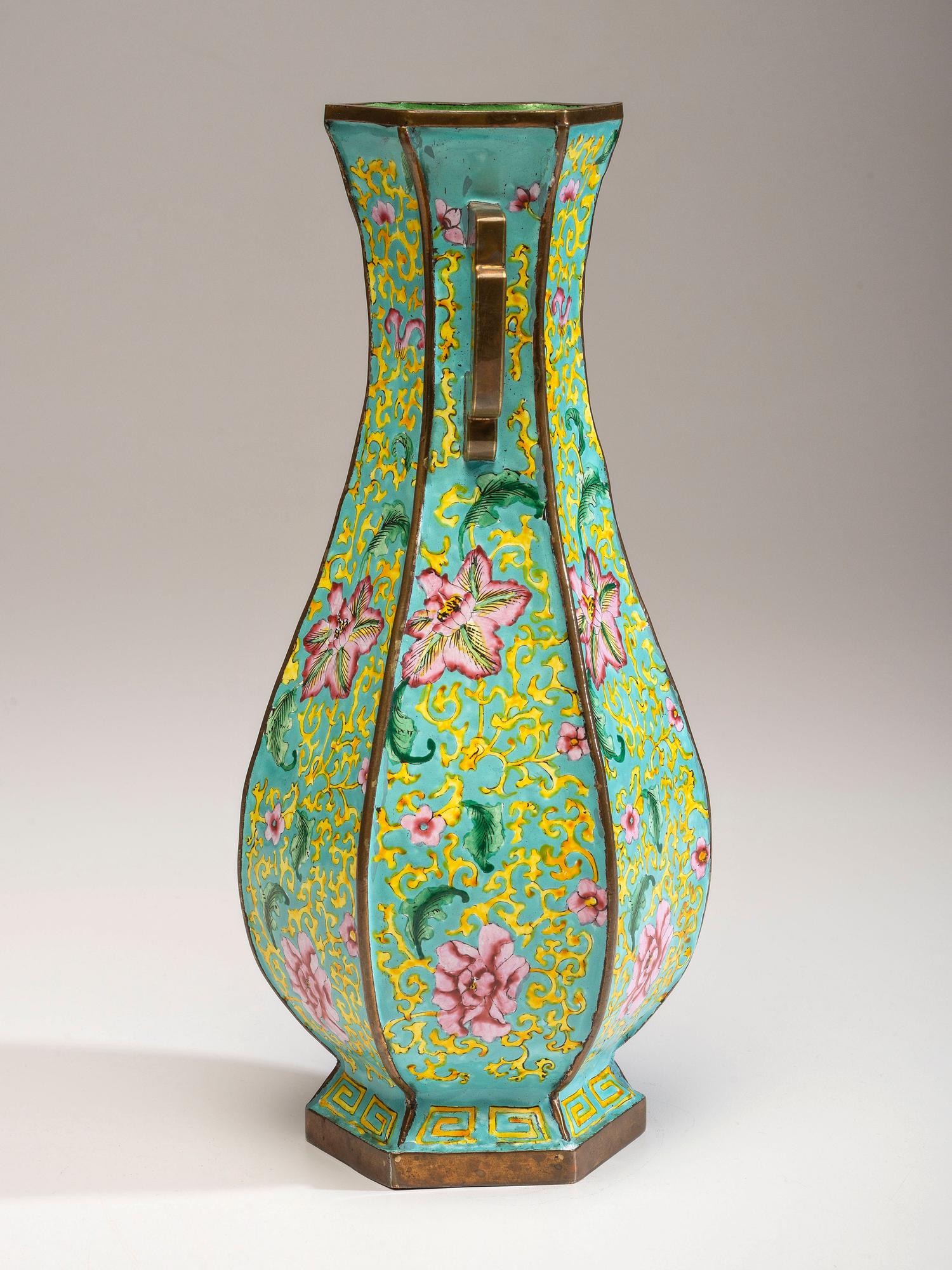 A Chinese Peking Enamel Vase