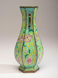 A Chinese Peking Enamel Vase