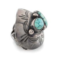 Sterling Silver and Turquoise Barrette