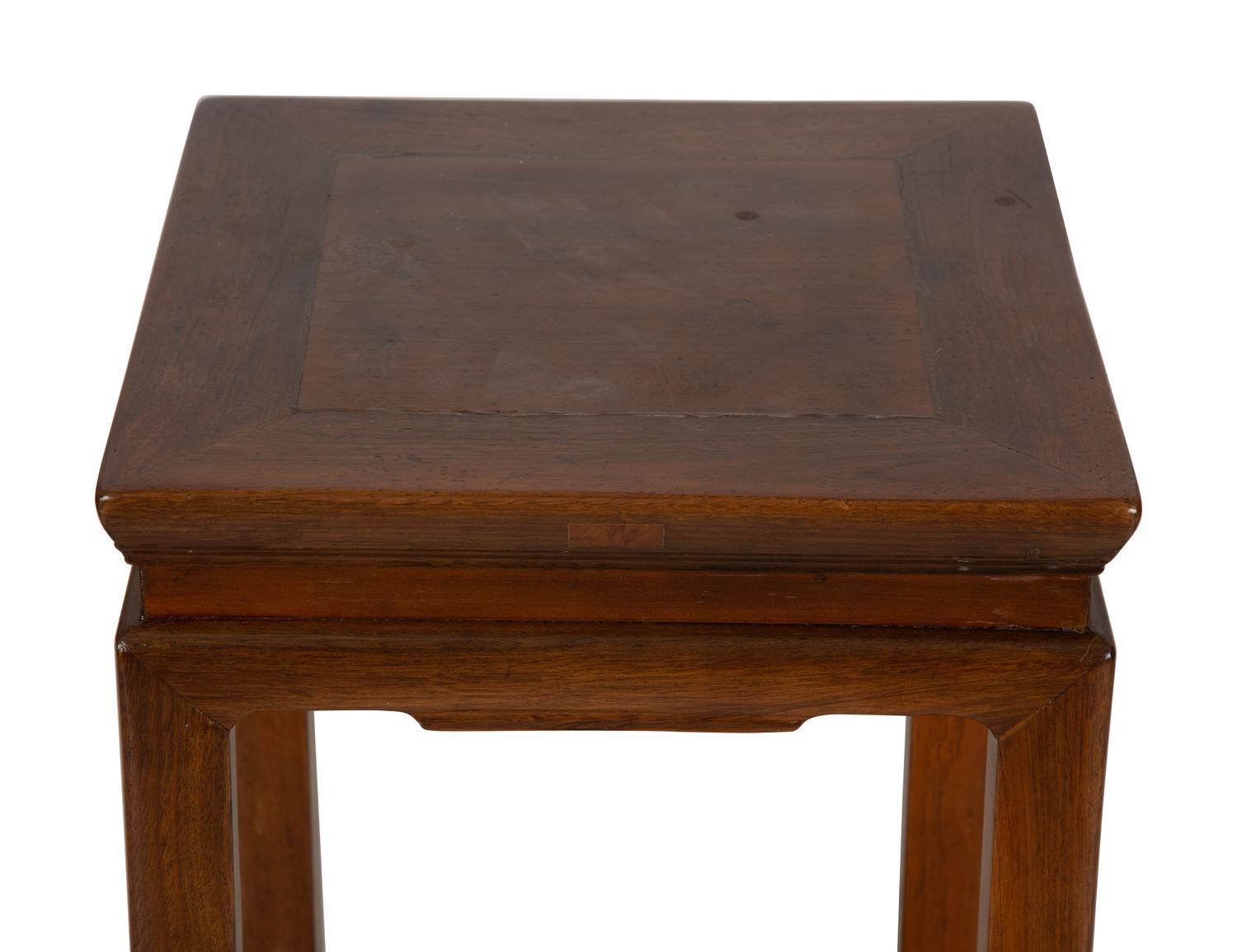 Two Chinese Hardwood Pedestals
