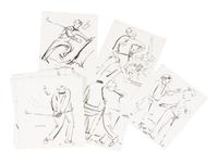 60 works: Unused Sketches for 'How to Keep Your Temper on the Golf Course' by Tommy Bolt, 1969