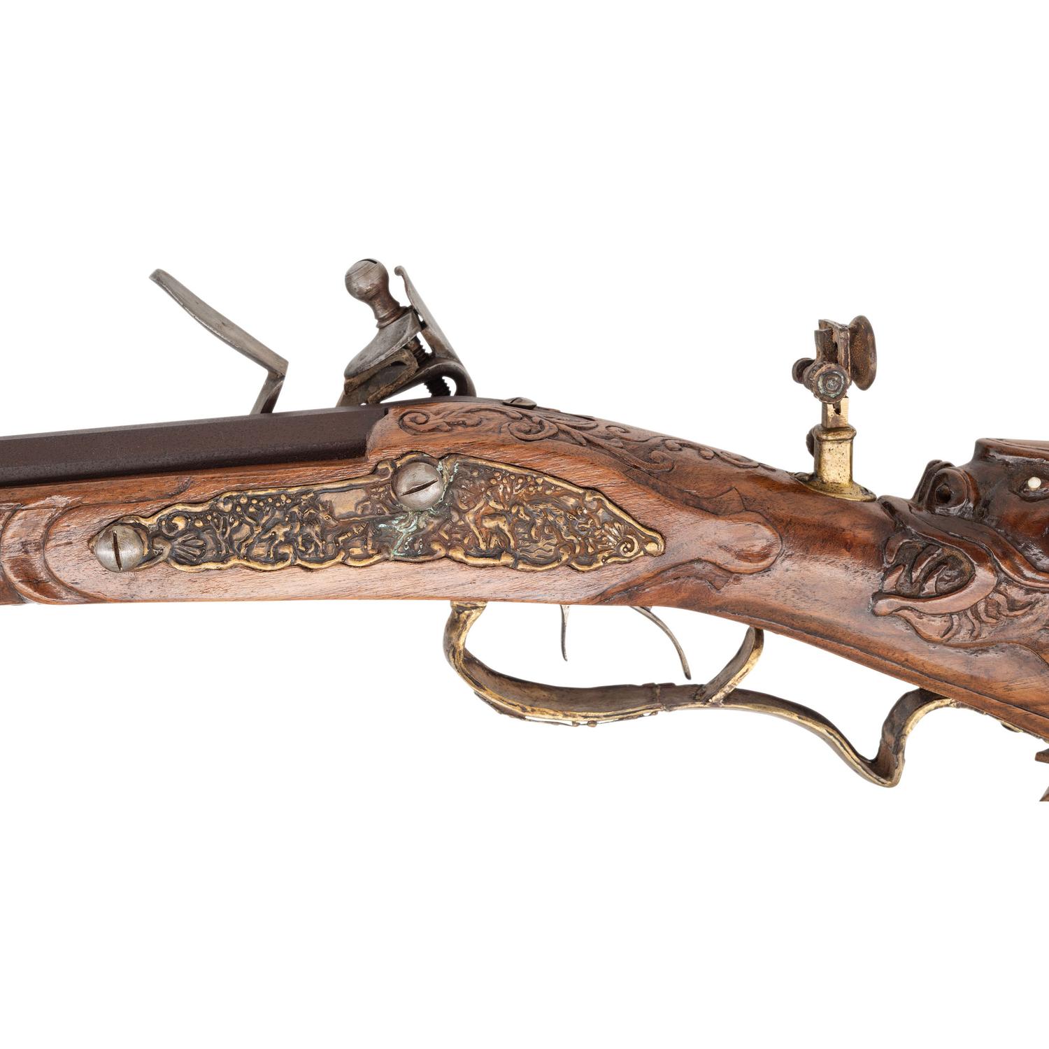 Contemporary Poltz-Carlsbad Style Flintlock Jaeger Rifle