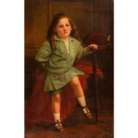 Portrait of a Child in Blue