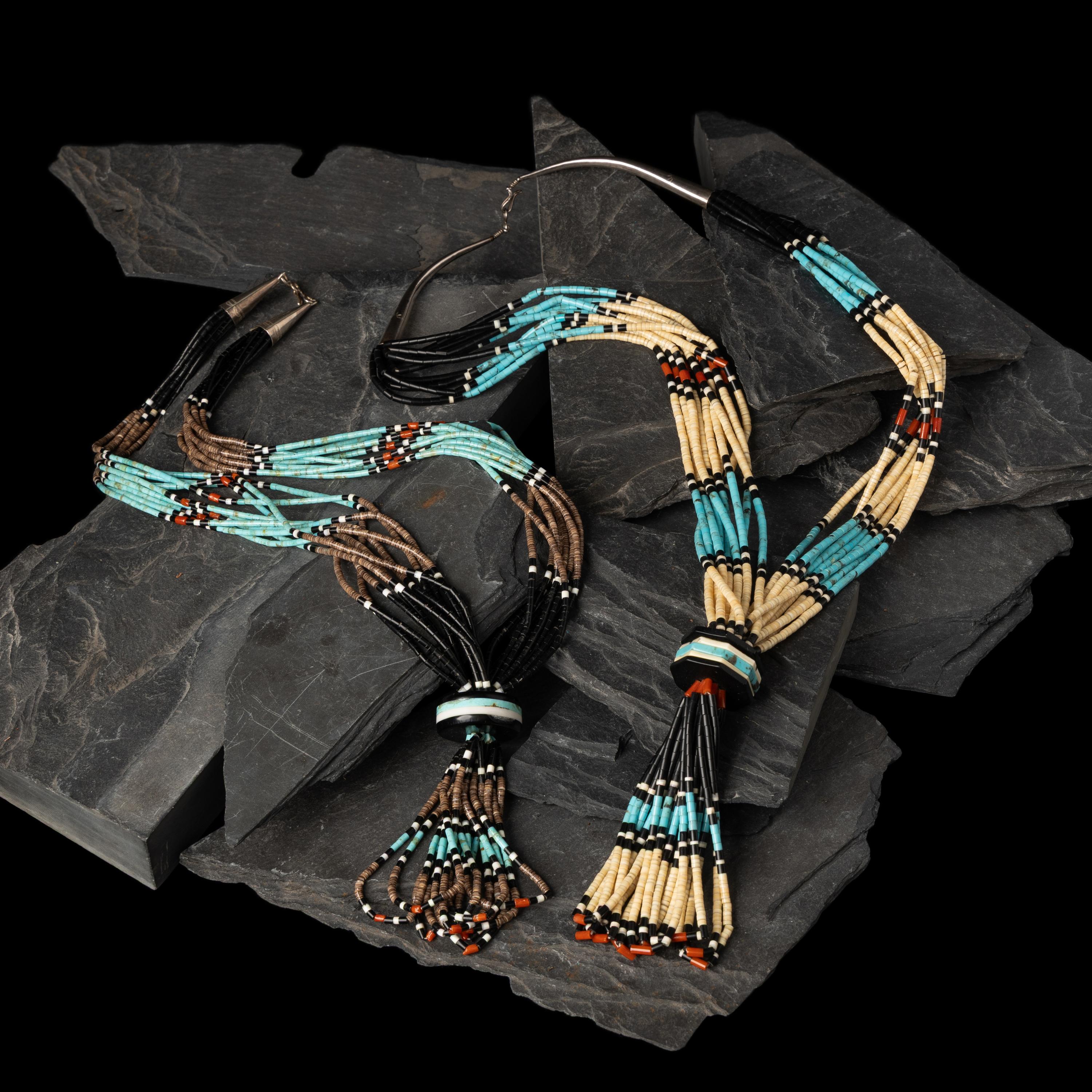 Pair of Kewa Multi-Strand Necklaces
