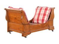 A Continental Fruitwood Pet Bed