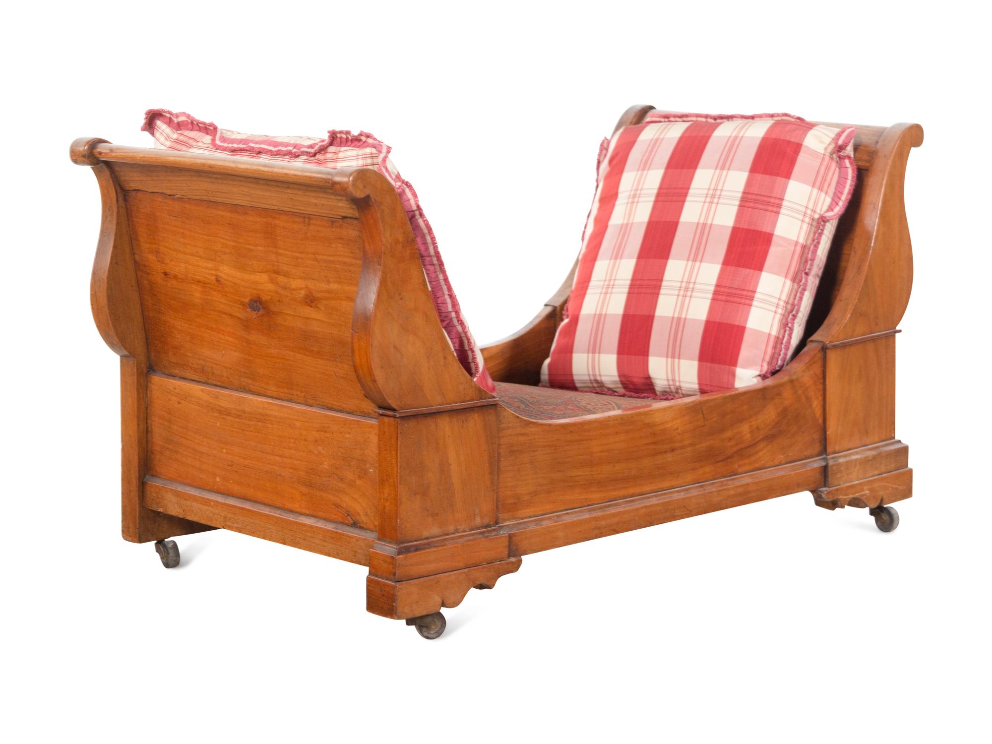 A Continental Fruitwood Pet Bed