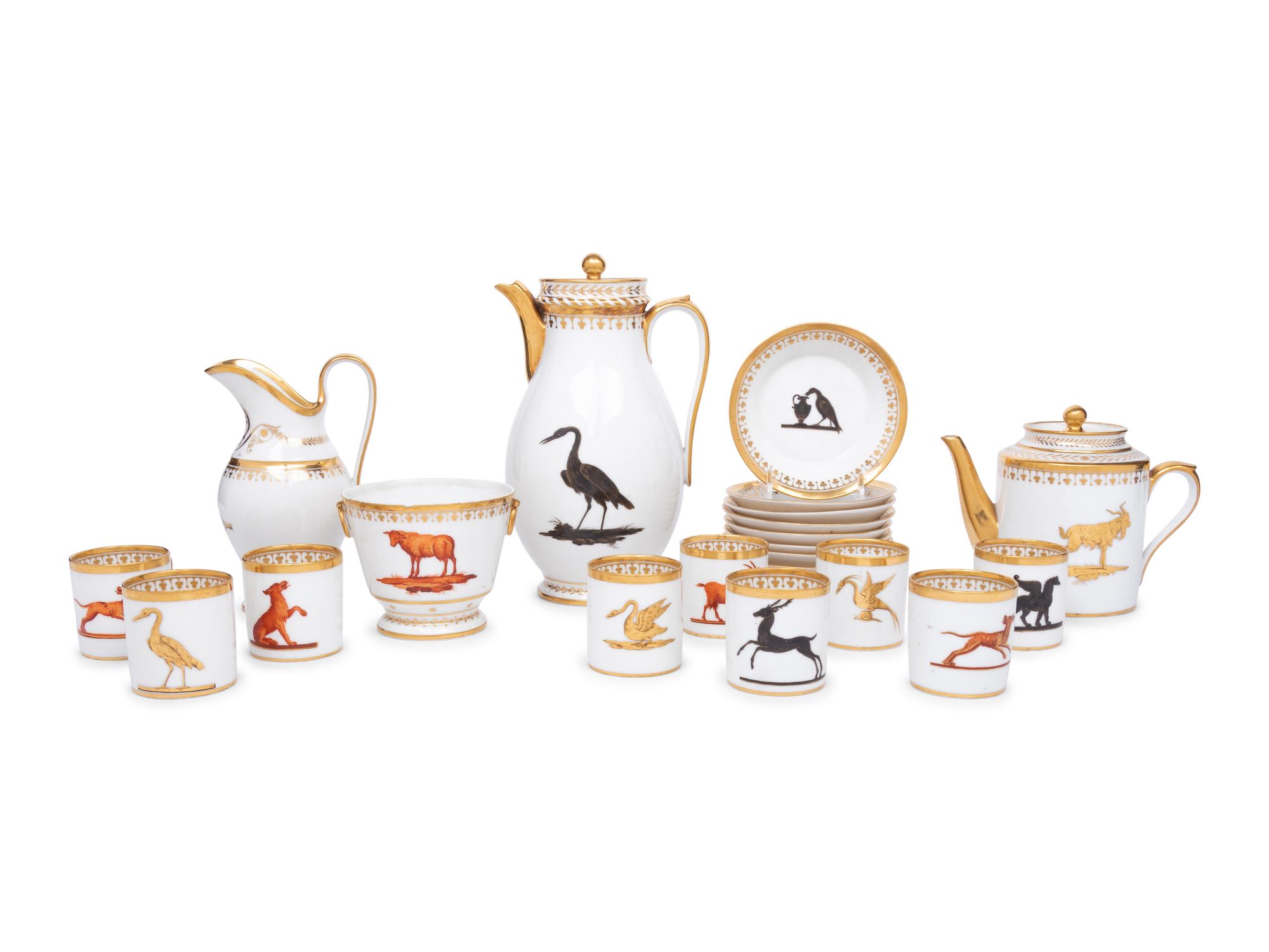 A Paris (Nast) Porcelain Coffee Service