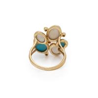 YELLOW GOLD, DIAMOND, AND HARDSTONE SET