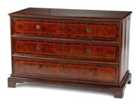 An Italian Marquetry and Walnut Chest of Drawers