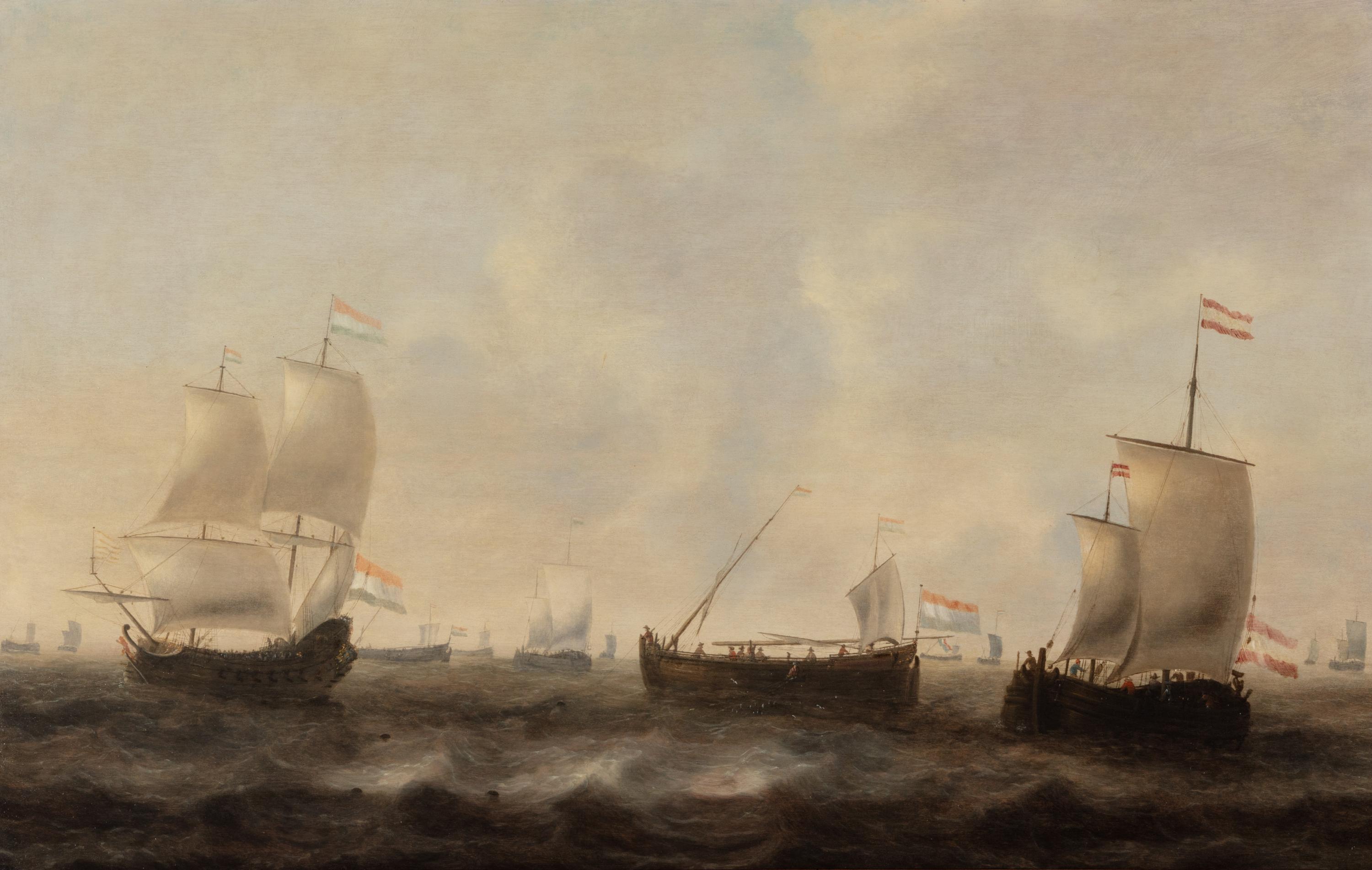Follower of Jacob Adriaenz. Bellevois (Dutch, 1621-1676) — Dutch Herring Fleet