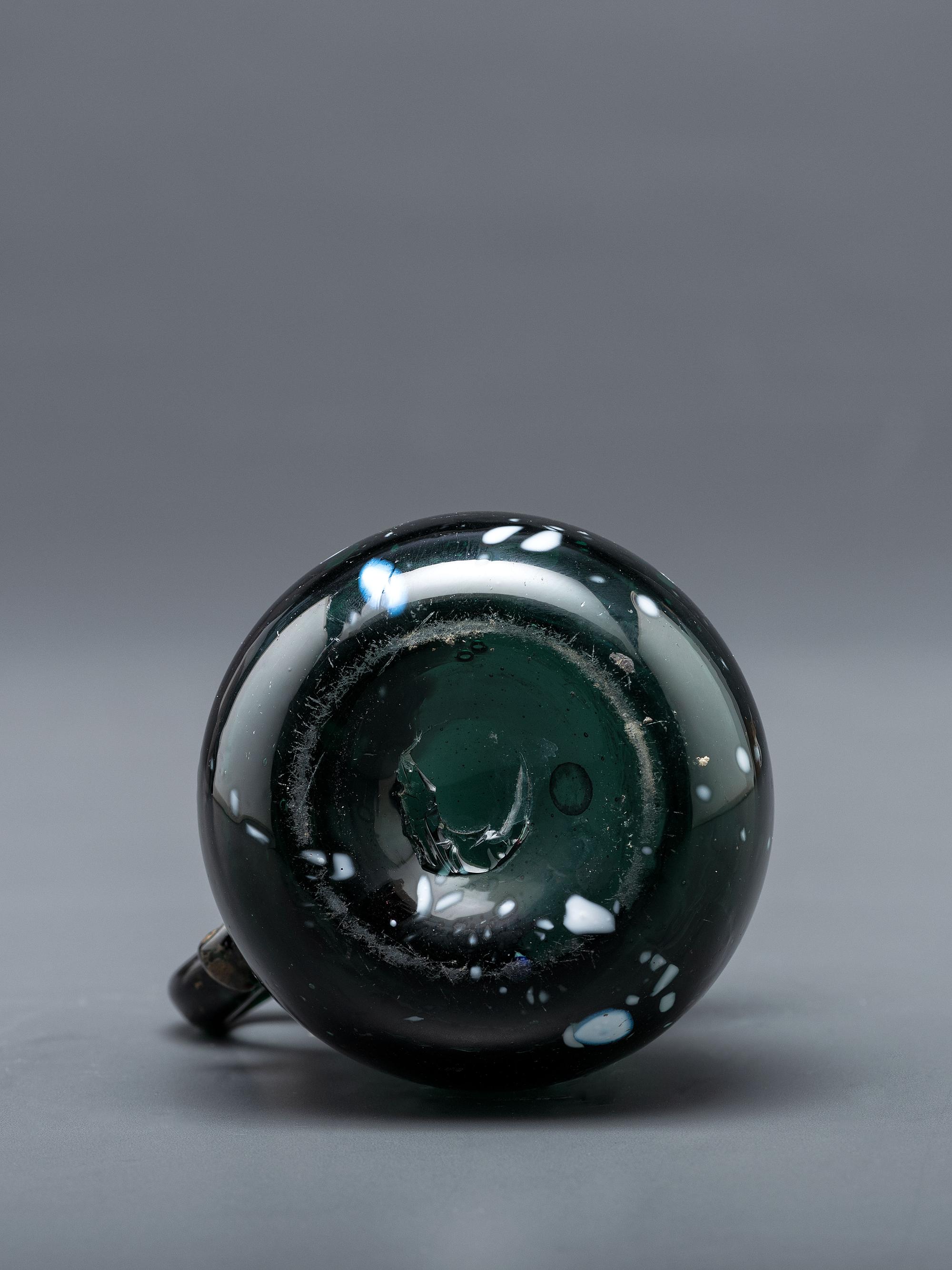 A New York Blown-Glass Pitcher in Green
