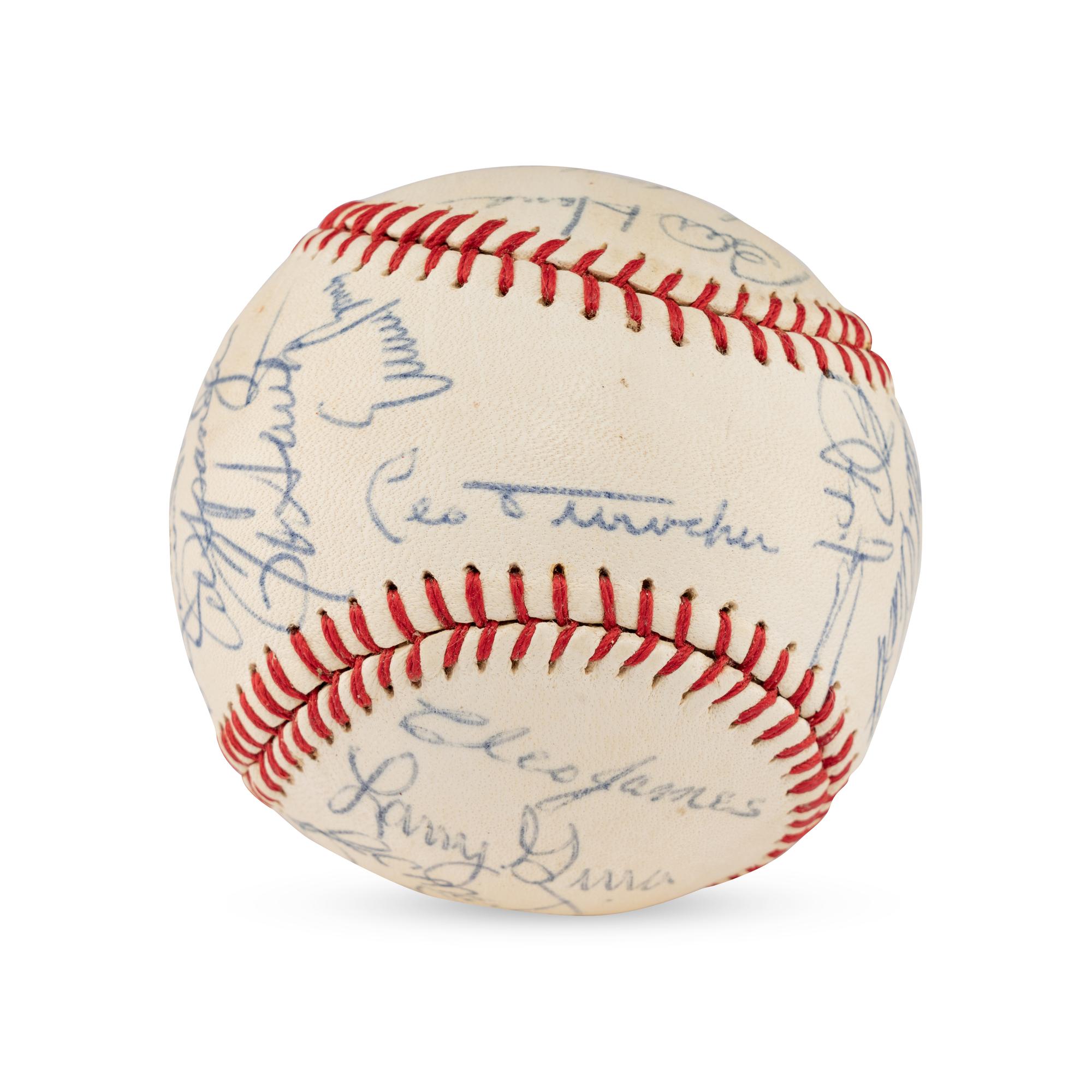 A 1969-70 Chicago Cubs Team Signed Autograph Baseball
