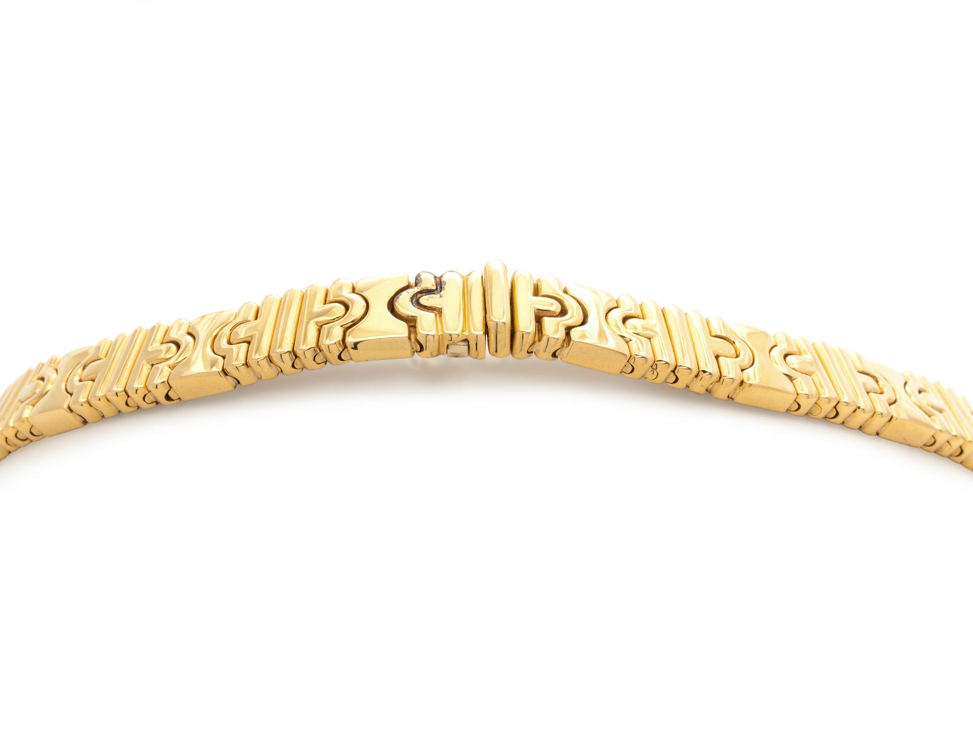 BVLGARI, YELLOW GOLD AND DIAMOND 'PARENTESI' COLLAR NECKLACE