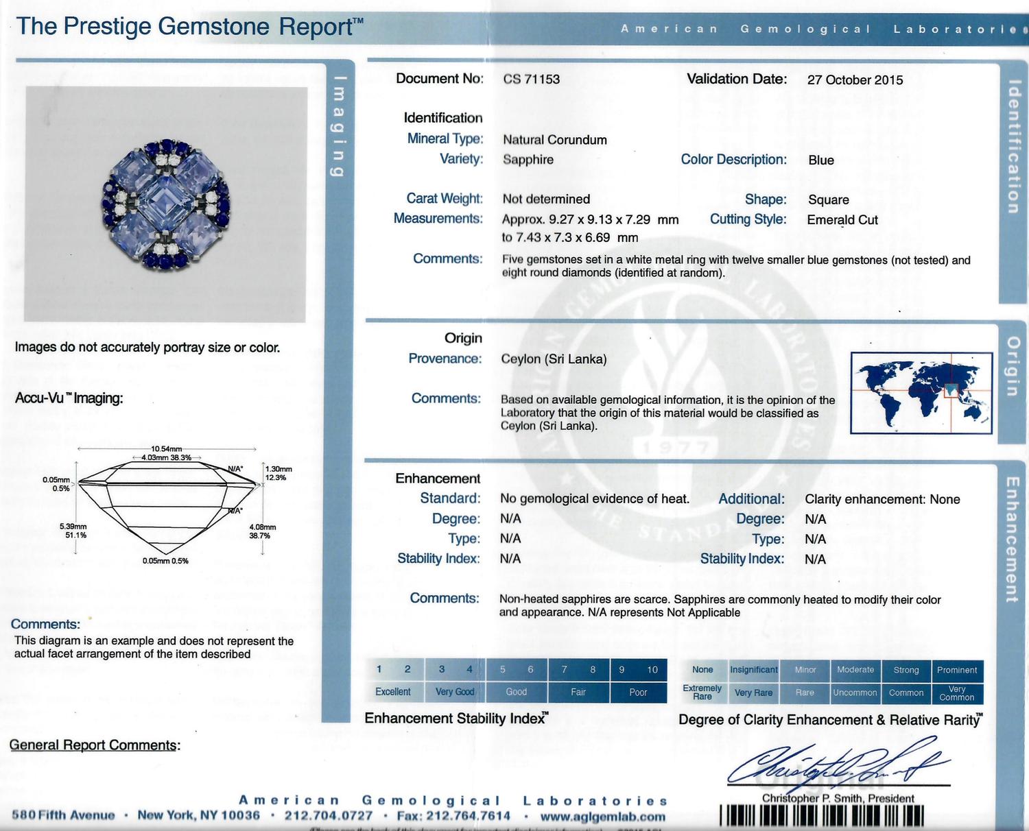 OSCAR HEYMAN & BROTHERS, SAPPHIRE AND DIAMOND RING