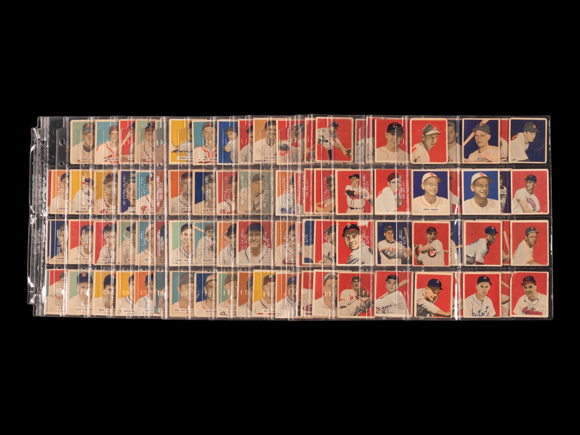 A Near Set of 1949 Bowman Baseball Cards (229/240)