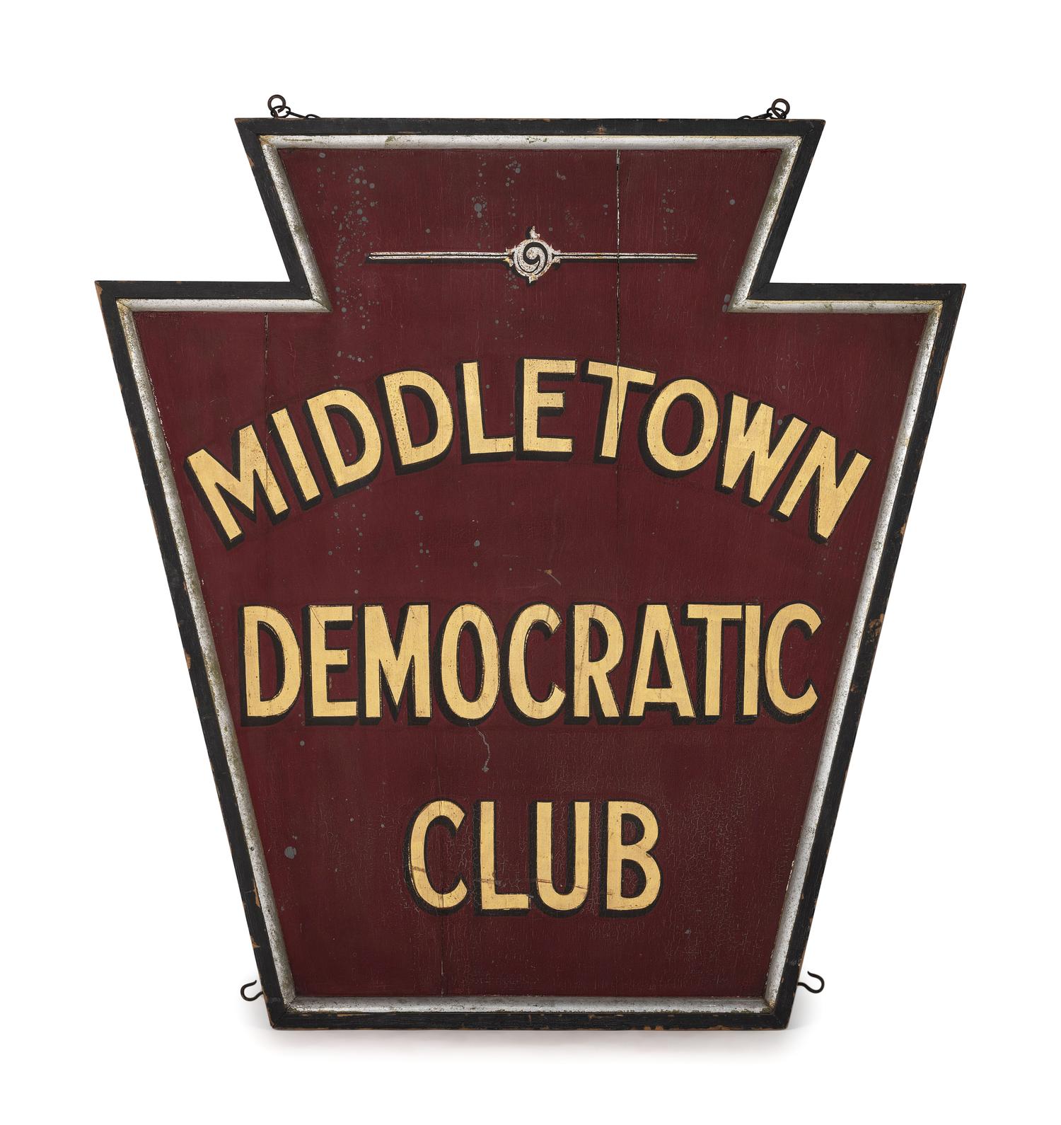 A 'Middletown Democratic Club' Sign